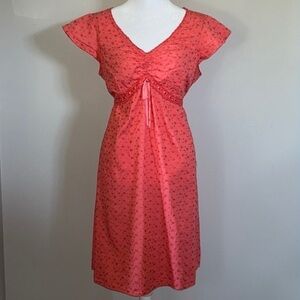 Motherhood Maternity Flower Embroidered Dress Size Medium